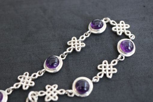 Amethyst Bracelet 925 Sterling Silver - Image 5