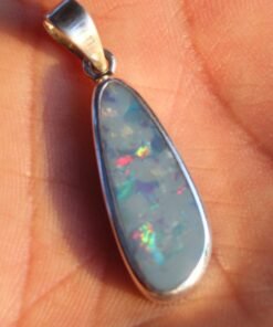 Blue Opal Pendant | 925 Sterling Silver