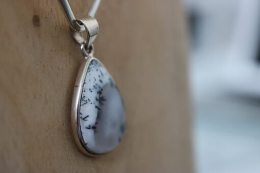 Dendritic Agate Pendant | 925 Sterling Silver - Image 7