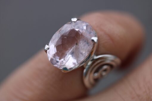 Morganite Ring | 925 Sterling Silver