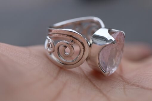 Morganite Ring | 925 Sterling Silver - Image 2
