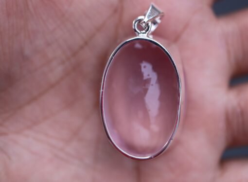Rose Quartz Pendant | 925 Sterling Silver - Image 5