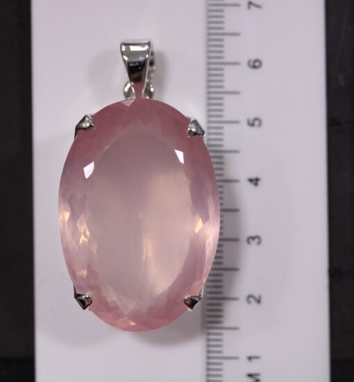 Rose Quartz Pendant | 925 Sterling Silver - Image 6