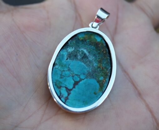 Blue Howlite Pendant | 925 Sterling Silver - Image 6