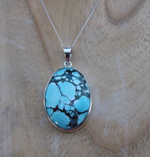 Blue Howlite Pendant | 925 Sterling Silver - Image 5