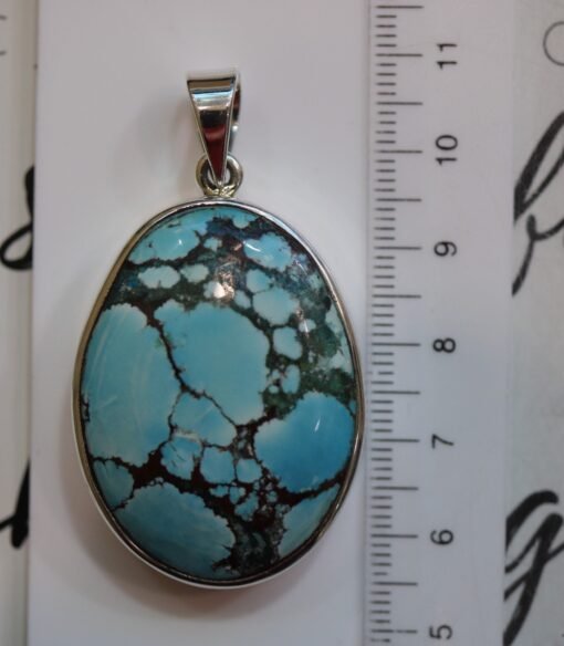 Blue Howlite Pendant | 925 Sterling Silver - Image 8