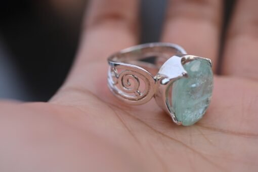 Aquamarine Ring | 925 Sterling Silver - Image 4