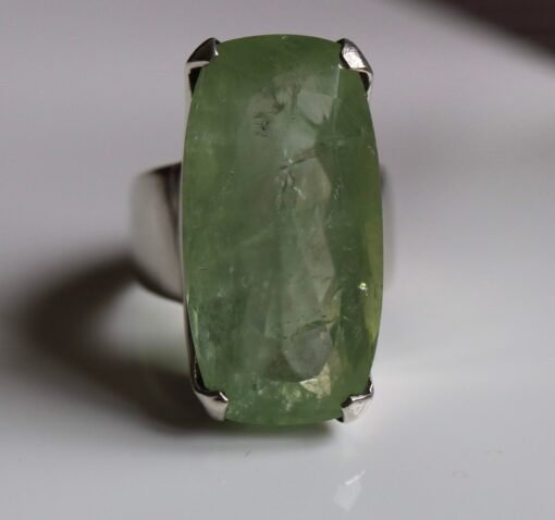 Prasiolite | Green Amethyst Ring | 925 Sterling Silver