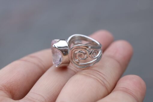 Morganite Ring | 925 Sterling Silver - Image 4