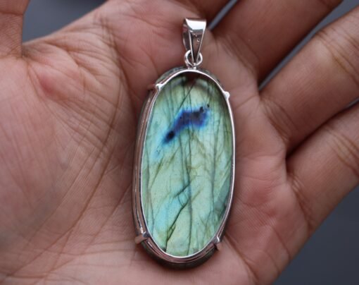 Labradorite 925 Sterling Silver Pendant - Image 4