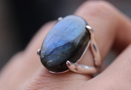 Labradorite Ring 925 Sterling Silver - Image 2