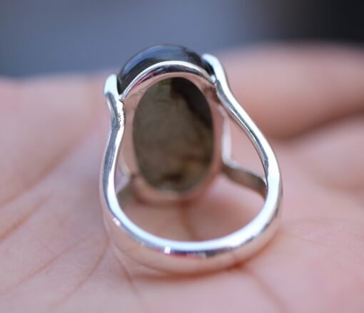 Labradorite Ring 925 Sterling Silver - Image 6
