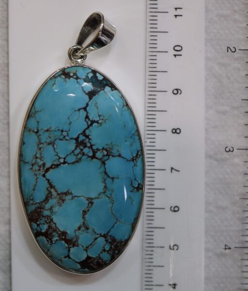 Blue Howlite Pendant | 925 Sterling Silver - Image 8