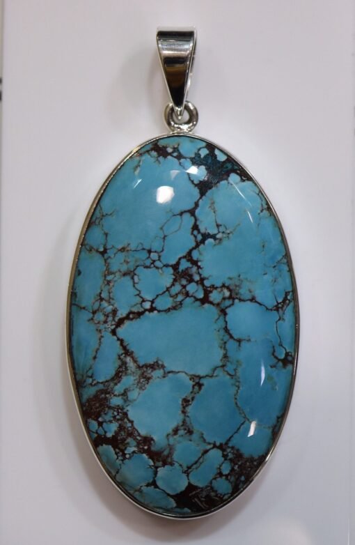 Blue Howlite Pendant | 925 Sterling Silver - Image 7