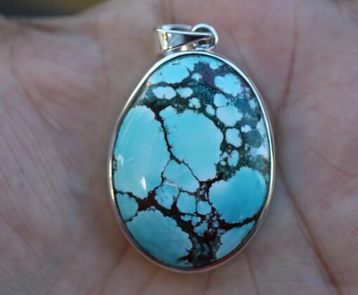Blue Howlite Pendant | 925 Sterling Silver - Image 3