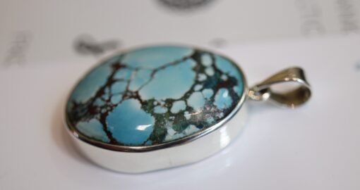 Blue Howlite Pendant | 925 Sterling Silver - Image 7