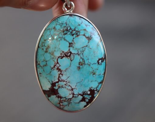 Blue Howlite Pendant | 925 Sterling Silver