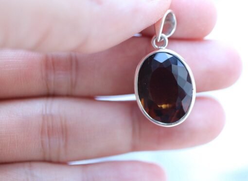 Bear Quartz Pendant 925 Sterling Silver - Image 3