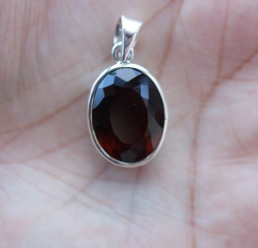 Bear Quartz Pendant 925 Sterling Silver