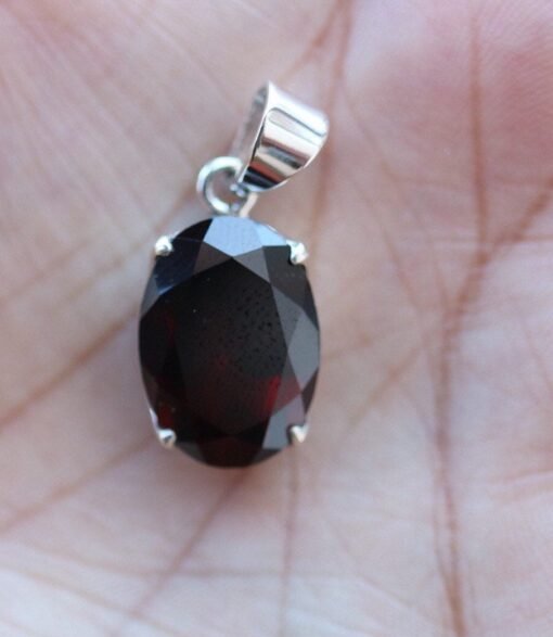 Garnet Pendant | 925 Sterling Silver - Image 3