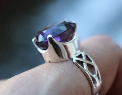 Amethyst Ring | Sterling Silver - Image 4