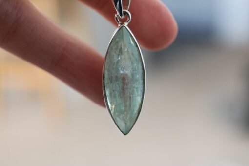 Aquamarine Pendant 925 Sterling Silver