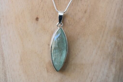 Aquamarine Pendant 925 Sterling Silver - Image 6