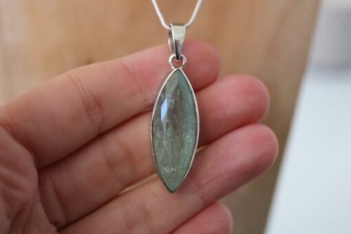 Aquamarine Pendant 925 Sterling Silver - Image 2