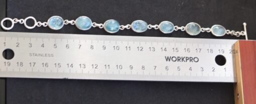 Aquamarine 925 Silver Bracelet - Image 5