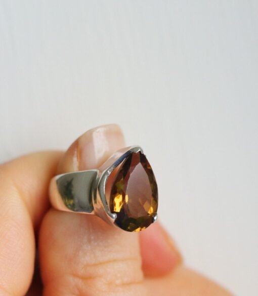 Smoky Quartz Ring  | 925 Sterling Silver - Image 2