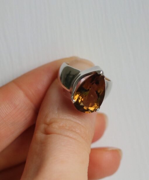 Smoky Quartz Ring  | 925 Sterling Silver - Image 6