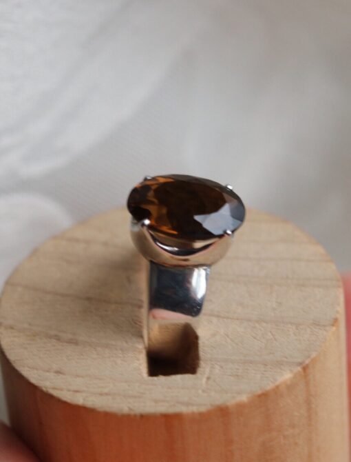 Smoky Quartz Ring  | 925 Sterling Silver - Image 3