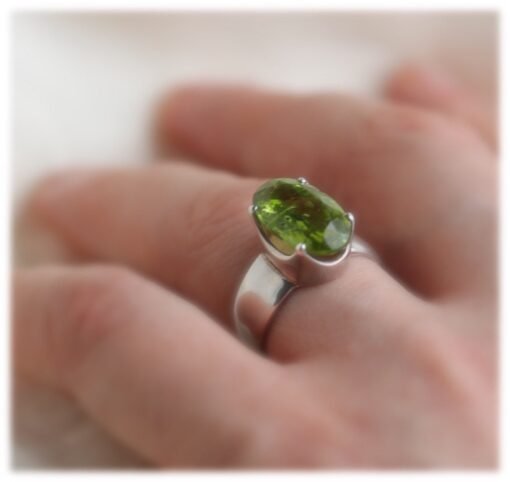 Peridot Ring | 925 Sterling Silver - Image 2