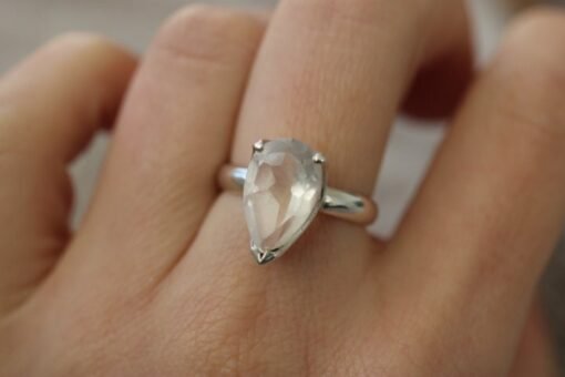 Clear Quartz Ring | 925 Sterling Silver - Image 6