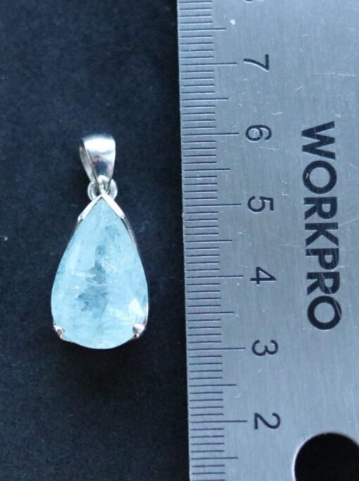Aquamarine Pendant 925 Sterling Silver - Image 7
