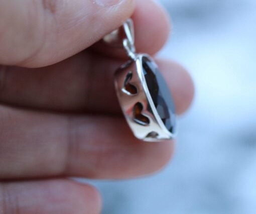 Bear Quartz Pendant 925 Sterling Silver - Image 5