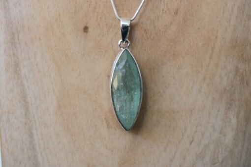 Aquamarine Pendant 925 Sterling Silver - Image 4