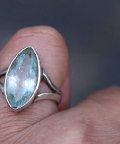 Aquamarine Ring | 925 Sterling Silver