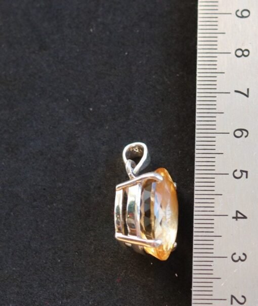 Citrine Pendant 925 Sterling Silver - Image 7