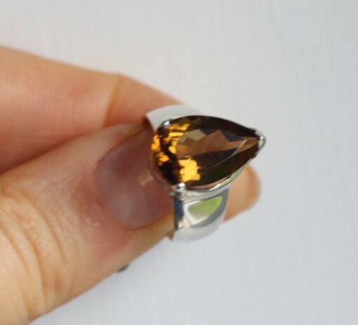 Smoky Quartz Ring  | 925 Sterling Silver - Image 3