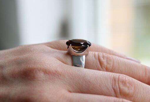 Smoky Quartz Ring  | 925 Sterling Silver - Image 6