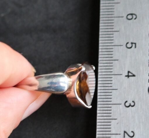 Champagne Quartz Ring | 925 Sterling Silver - Image 6