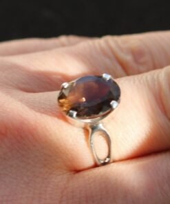 Smoky Quartz Ring  | 925 Sterling Silver