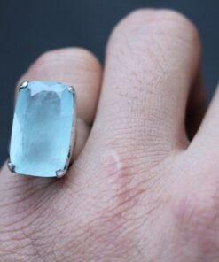 Aquamarine Ring | 925 Sterling Silver