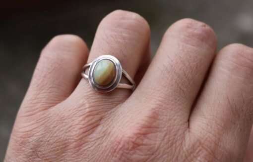 Ethiopian Opal Ring | 925 Sterling Silver - Image 6
