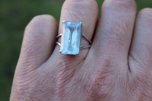 Aquamarine Ring | 925 Sterling Silver - Image 2
