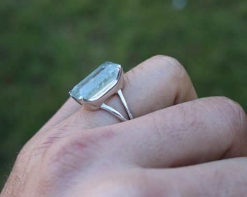 Aquamarine Ring | 925 Sterling Silver - Image 4