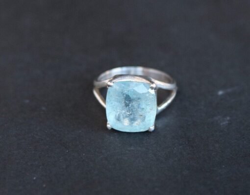 Aquamarine Ring | 925 Sterling Silver - Image 3