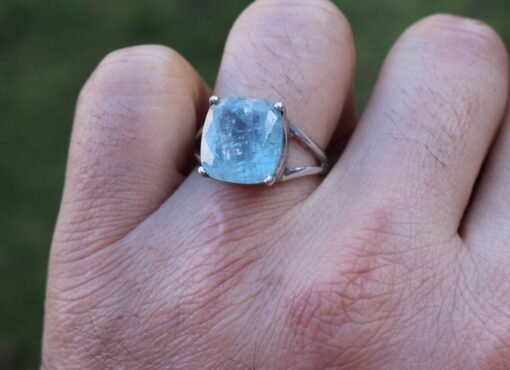 Aquamarine Ring | 925 Sterling Silver - Image 2