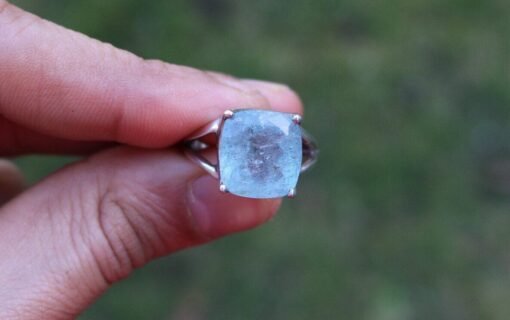 Aquamarine Ring | 925 Sterling Silver